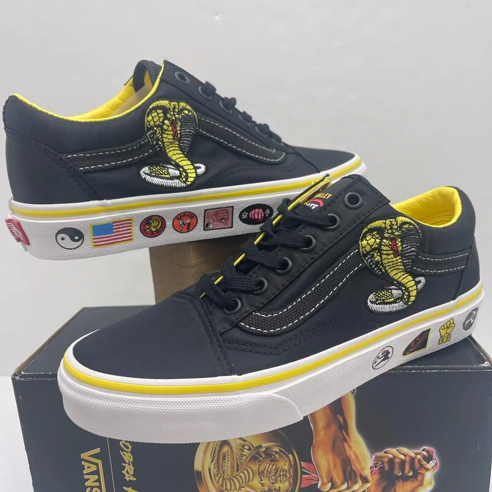 Vans WMNS Old Skool Cobra Kai Black/Yellow/White Sneakers VN0A3WKT05N